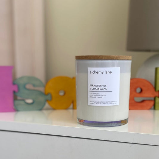 Strawberries & Champagne - Soy Wax Candle - 350ml